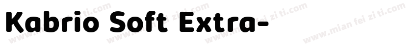 Kabrio Soft Extra字体转换